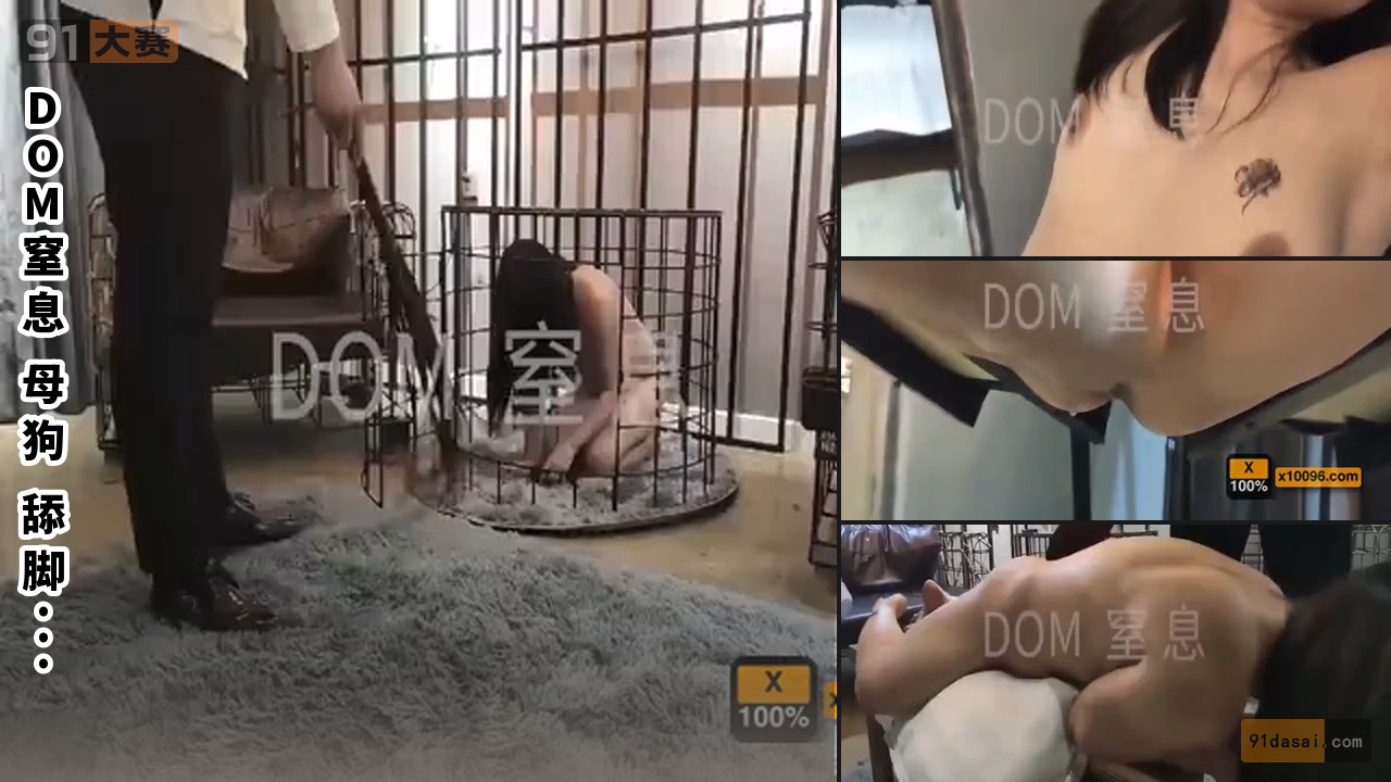 DOM窒息 母狗 舔脚 炮机